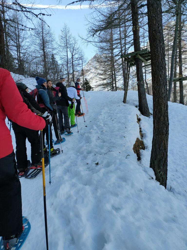 giro in ciaspole cervinia