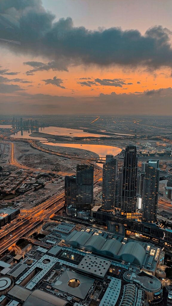 Dubai dall'alto Burj Khalifa